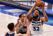 Karl-Anthony Towns’ shooting woes continue in Wolves’ loss