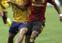 Gómez scores in stoppage time, Real Salt Lake ties Sounders 1-1 to extend unbeaten run to 12