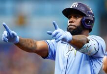 Rays’ Randy Arozarena scratched, then enters as pinch hitter