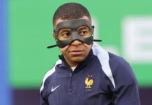 Euro 2024 France Kylian Mbappe returns practice game