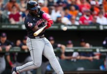 Guardians rookie Jhonkensy Noel homers in first MLB at-bat
