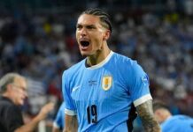 Darwin Nunez off the mark at Copa America with stunning volley for Uruguay – Liverpool FC