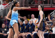 Caitlin Clark scores 23 in Fever win over Sky, Angel Reese disputes flagrant foul call