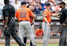 Altuve ejected for 2nd time in MLB career when called out on what appeared to be foul ball