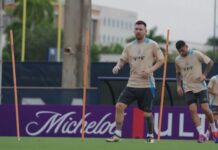 Copa América: Lionel Messi back in training with Argentina