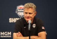 Team USA coach Steve Kerr reacts to shooting of Donald Trump