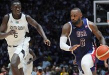 LeBron James’ layup helps U.S. dodge upset from South Sudan