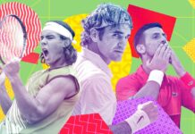 Ranking of the top 10 male tennis players of the 21st century