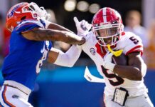 Georgia WR Rara Thomas arrested on domestic violence charge