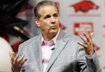 John Calipari’s Arkansas debut was an exhibition vs. Kansas