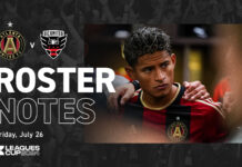 Starting XI and roster notes: Atlanta United hosts D.C. United to open Leagues Cup