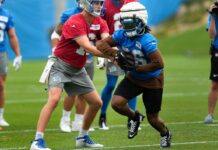 Lions RB Jahmyr Gibbs ‘trending the right way’ to play Week 1