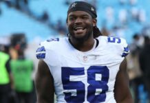 Cowboys DT Smith doesn’t travel to Vegas; status for Saturday uncertain