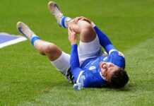 Cardiff player cut by falling advertising screen a day after ball boy incident