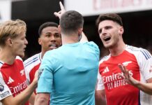 Red card for Rice sends Arsenal back despite crowded transfer window