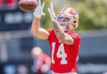 Ricky Pearsall cleared to play for 49ers, Jauan Jennings out