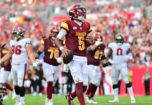 Commanders’ Jayden Daniels shows promise, areas to improve