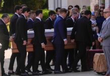 Gaudreau brothers mourned by hockey community, family at funeral