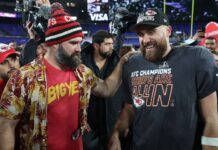 Travis Kelce pokes fun at Jason Kelce’s MNF wardrobe purchase
