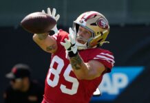 49ers’ George Kittle, Charvarius Ward miss practice; status iffy