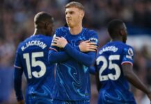 Chelsea’s Cole Palmer scores record four first-half goals