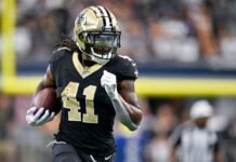 Source — Saints’ Alvin Kamara (hip, ribs) plans to face Falcons