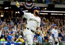 Brewers lean on HRs from Chourio, Mitchell to even series with Mets