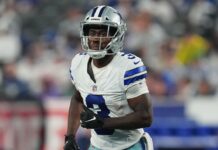 Cowboys WR Brandin Cooks (knee) placed on IR, out 4 games