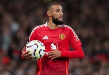 Man United’s Noussair Mazraoui trains after heart procedure