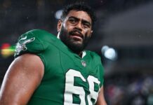 Eagles LT Mailata placed on IR, TE Goedert out vs. Giants