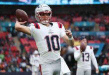 Patriots’ Drake Maye opens London game with 16-yard TD pass
