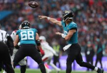Jaguars’ Trevor Lawrence finds rookie Brian Thomas Jr. for TD
