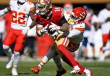 49ers’ Ricky Pearsall makes NFL debut 50 days after being shot