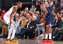 ‘The Wall’ in Clippers’ new arena baffles KD, but LA loses