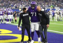 Vikings’ Christian Darrisaw has torn ACL, MCL, out rest of season
