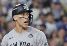 Yankees’ Aaron Judge whiffs 3 more times in World Series Game 2