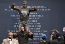 Dwyane Wade defends look of new statue amid hail of jokes
