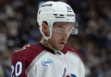 Avalanche lose Ross Colton for 6-8 weeks with broken foot