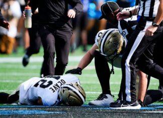 Saints’ Olave suffers concussion; Carr responds to Thomas’ rant