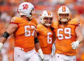 Buccaneers, Mayfield being tested after loss of Godwin, Evans