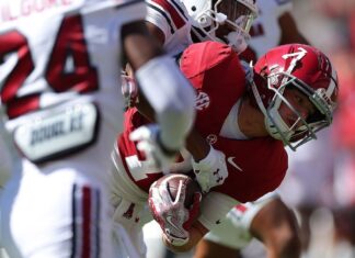 Alabama WR, man Cole Adams returns from the season out with injury