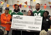 Garrett Wilson visits Harlem soup kitchen after dazzling catch